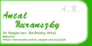 antal muranszky business card
