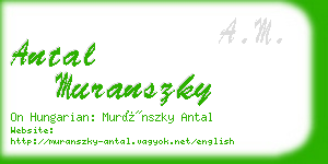 antal muranszky business card